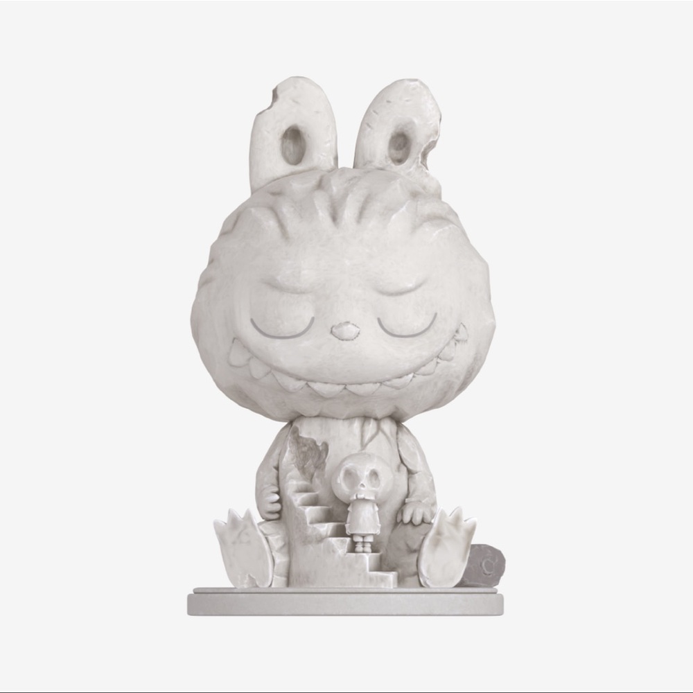 Pop Mart Popmart The Monsters Almost Hidden Series Figures Labubu Sculpture Gray